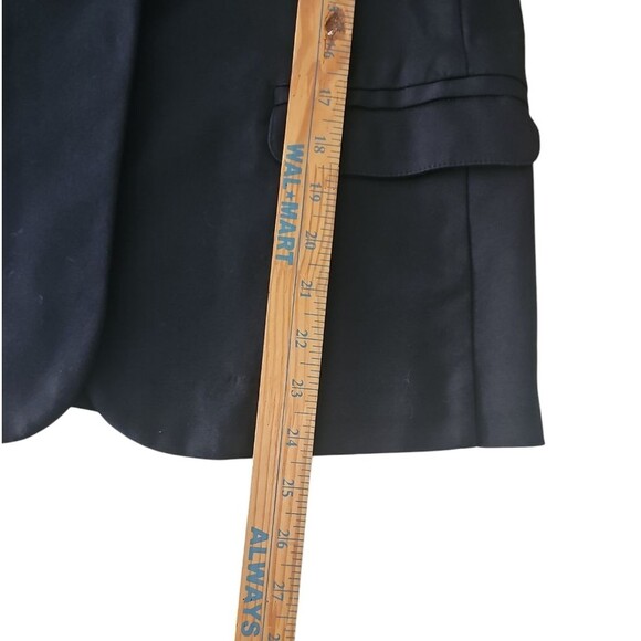 J. .Jill Essential Cotton Stretch Blazer Women’s XS Navy Blue Casual Work Jacket - Picture 10 of 15